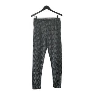 Just Cozy fur-lined paisley print pants